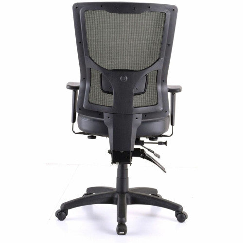 Lorell Conjure High-Back Office Chair Vinyl, Foam, Polyurethane Seat Material - High Back - Black - Armrest - 1 Each (LLR62040)