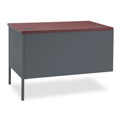 HON Metro Classic Series Workstation Return, Right, 42w x 24d x 29.5h, Mahogany/Charcoal (P3235RNS)