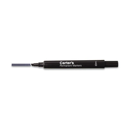 Carter's Large Desk Style Permanent Marker, Broad Chisel Tip, Black, Dozen (27178)