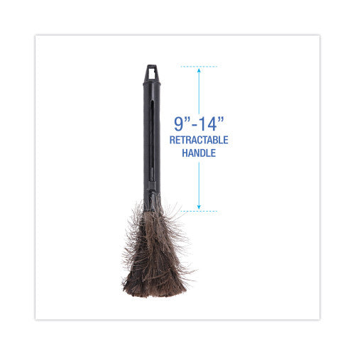 Boardwalk® Retractable Duster, Black Handle Extends 9" to 14", Each (BWK914FD)