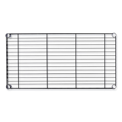 Alera Wire Shelving Garment Rack, 30 Garments, 36w x 18d x 75h, Black (ALEGR363618BL)