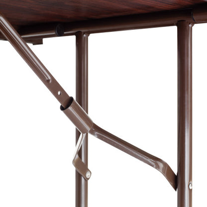 Alera Wood Folding Table, Rectangular, 71.88w x 29.88d x 29.13h, Mahogany (ALEFT727230MY)