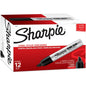 Sharpie King Size Permanent Markers Bold Chisel Marker Point - Black Ink - Plastic Barrel - 1 Dozen (15001A)