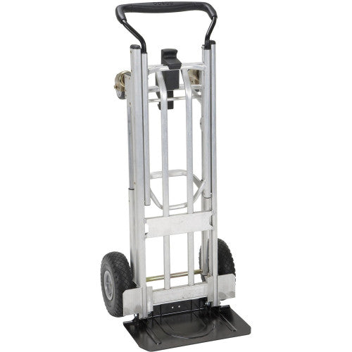Cosco 4-in-1 Folding Series Hand Truck 1000 lb Capacity - 4 Casters - 18.70" Width x 19.69" Depth x 48.31" Height - Black - 1 Each (12323ASB1E)