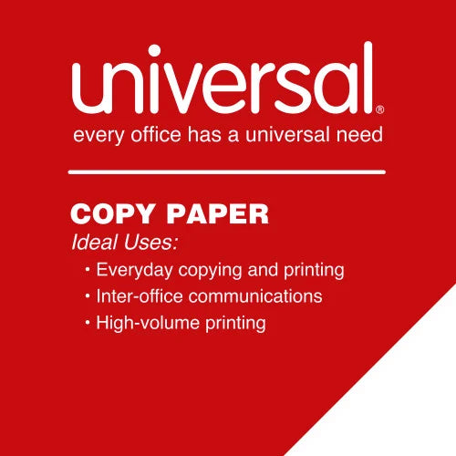 Universal Copy Paper, 92 Bright, 20 lb Bond Weight, 11 x 17, White, 500 Sheets/Ream, 5 Reams/Carton (UNV28110)