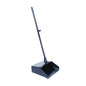 Boardwalk® Lobby Dust Pan, Plastic/Aluminum, Black/Silver, Each (BWK02600)