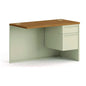 HON 38000 Series Flush Return, Right, 48w x 24d x 29.5h, Harvest/Putty (38215RCL)