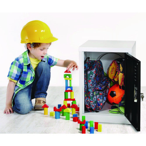 AdirOffice Steel Storage Locker, 1 Compartment, 15 x 15 x 24, Black (I62902BLK)