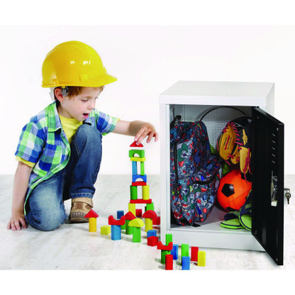 AdirOffice Steel Storage Locker, 1 Compartment, 15 x 15 x 24, Black (I62902BLK)