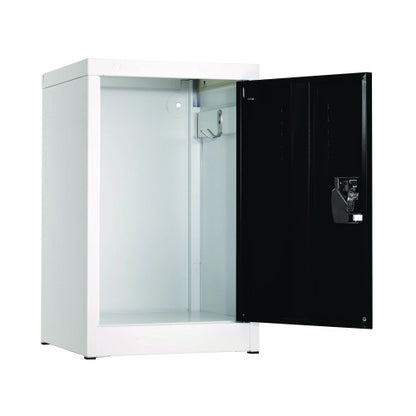 AdirOffice Steel Storage Locker, 1 Compartment, 15 x 15 x 24, Black (I62902BLK)