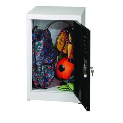 AdirOffice Steel Storage Locker, 1 Compartment, 15 x 15 x 24, Black (I62902BLK)