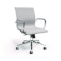 Alera Siskin Fabric Managers Chair, Supports Up to 275 lb, 16.93 to 20.67 Seat Height, Gray Seat, Gray Back, Chrome Base (ALESK4244)