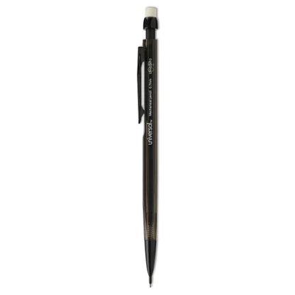 Universal Mechanical Pencil, 0.7 mm, HB (#2), Black Lead, Smoke/Black Barrel, Dozen (UNV22010)
