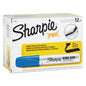 Sharpie King Size Permanent Marker, Broad Chisel Tip, Blue, Dozen (15003)
