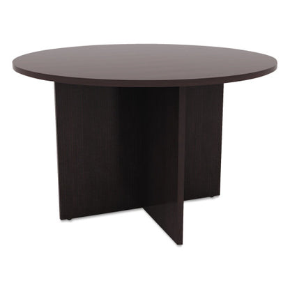 Alera Valencia Round Conference Table with Legs, 42" Diameter x 29.5h, Espresso (ALEVA7142ES)