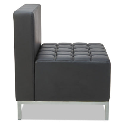 Alera QUB Series Powered Armless L Sectional, 26.38w x 26.38d x 30.5h, Black (ALEQB8116P)
