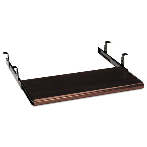 HON Slide-Away Keyboard Platform, Laminate, 21.5w x 10d, Mahogany (4022N)