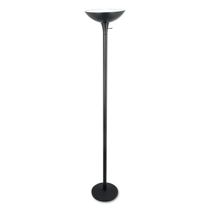 Alera Torchier Floor Lamp, 12.5w x 12.5d x 72h, Matte Black (ALELMPF52B)