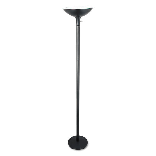 Alera Torchier Floor Lamp, 12.5w x 12.5d x 72h, Matte Black (ALELMPF52B)