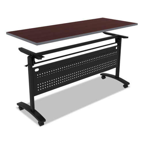 Alera Valencia Flip Training Table Base, Modesty Panel, 57.88w x 19.75d x 28.5h, Black (ALEVA737260BK)