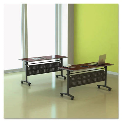 Alera Valencia Flip Training Table Base, Modesty Panel, 57.88w x 19.75d x 28.5h, Black (ALEVA737260BK)