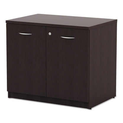 Alera Valencia Series Storage Cabinet, 34.13w x 22.78d x 29.5h, Espresso (ALEVA613622ES)