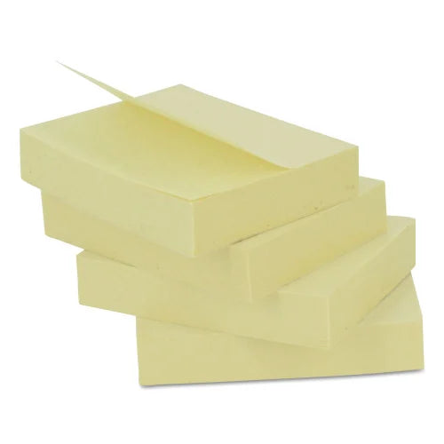 Universal Self-Stick Note Pads, 3" x 3", Yellow, 100 Sheets/Pad, 12 Pads/Pack (UNV35668)