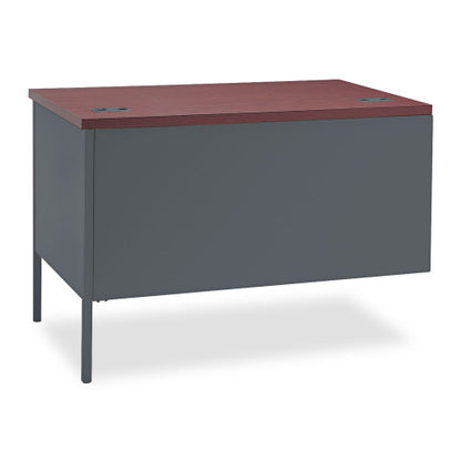 HON Metro Classic Series Workstation Return, Right, 42w x 24d x 29.5h, Mahogany/Charcoal (P3235RNS)