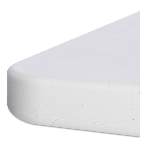 Alera Resin Rectangular Folding Table, Square Edge, 96w x 30d x 29h, Platinum (ALE65601)