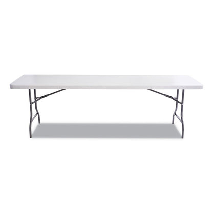 Alera Resin Rectangular Folding Table, Square Edge, 96w x 30d x 29h, Platinum (ALE65601)