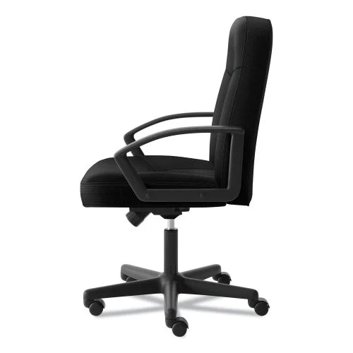 HON HVL601 Series Executive High-Back Chair, Supports Up to 250 lb, 17.44" to 20.94" Seat Height, Black (VL601VA10)