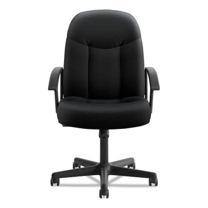 HON HVL601 Series Executive High-Back Chair, Supports Up to 250 lb, 17.44" to 20.94" Seat Height, Black (VL601VA10)