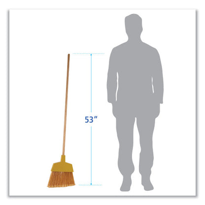 Boardwalk® 932A Angler Broom, 13" Wide, Plastic Bristles, 12 Brooms (BWK932ACT)