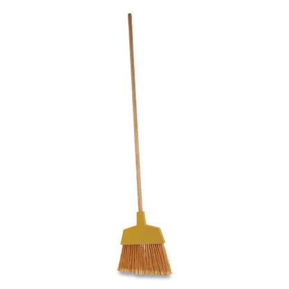Boardwalk® 932A Angler Broom, 53" Wooden Handle, Yellow (BWK932AEA)