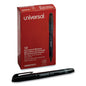 Universal Pen-Style Permanent Marker, Fine Bullet Tip, Black, Dozen (UNV07071)