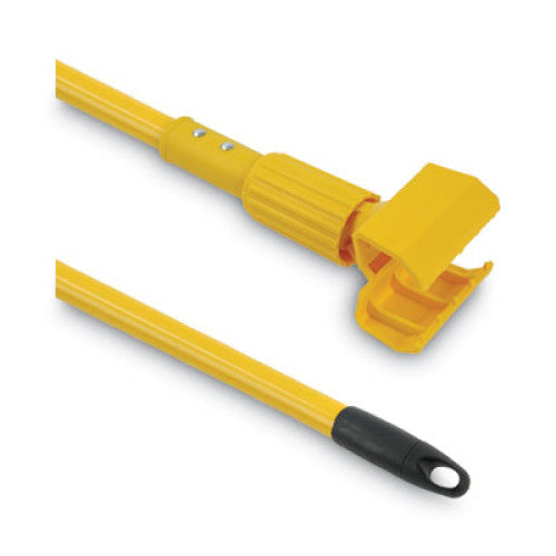 Boardwalk® 610 Plastic Jaws 60" Mop Handle, Yellow, 1 Each (BWK610)