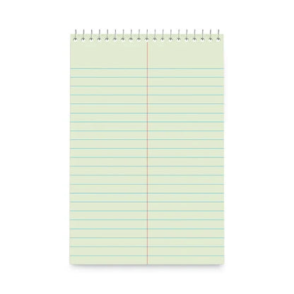 Universal Steno Pads, Gregg Rule, Red Cover, 80 Green-Tint 6 x 9 Sheets, 6/Pack (UNV86920PK)
