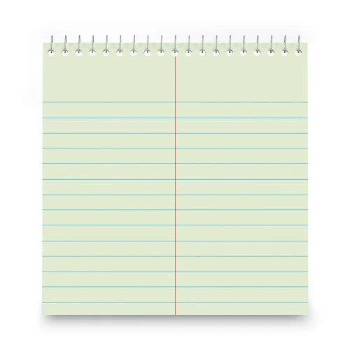 Universal Steno Pads, Gregg Rule, Red Cover, 80 Green-Tint 6 x 9 Sheets, 6/Pack (UNV86920PK)