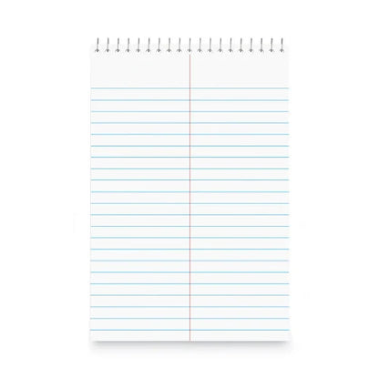 Universal Steno Pads, Gregg Rule, Red Cover, 80 White 6 x 9 Sheets, 6/Pack (UNV96920PK)
