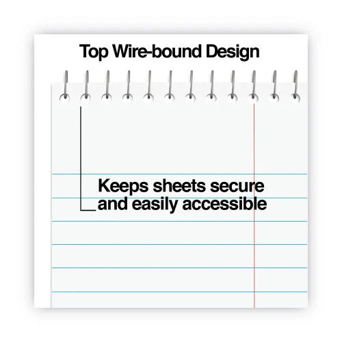 Universal Steno Pads, Gregg Rule, Red Cover, 80 White 6 x 9 Sheets, 6/Pack (UNV96920PK)