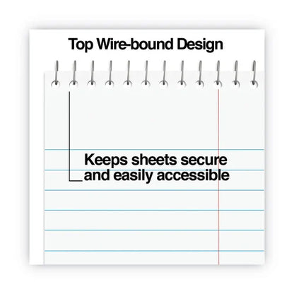 Universal Steno Pads, Gregg Rule, Red Cover, 80 White 6 x 9 Sheets, 6/Pack (UNV96920PK)