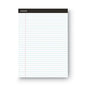 Universal Premium Ruled Writing Pads with Heavy-Duty Back, Wide/Legal Rule, Black Headband, 50 White 8.5 x 11 Sheets, 12/Pack (UNV30730)