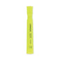 Universal Desk Highlighters, Fluorescent Yellow Ink, Chisel Tip, Yellow Barrel, Dozen (UNV08861)