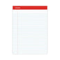 Universal Perforated Ruled Writing Pads, Wide/Legal Rule, Red Headband, 50 White 8.5 x 11.75 Sheets, Dozen (UNV20630)