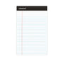 Universal Premium Ruled Writing Pads with Heavy-Duty Back, Narrow Rule, Black Headband, 50 White 5 x 8 Sheets, 12/Pack (UNV57300)