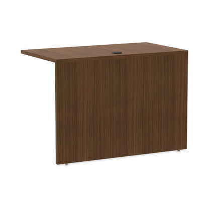 Alera Valencia Series Reversible Return/Bridge Shell, 42w x 23.63d x 29.5h, Modern Walnut (ALEVA354224WA)