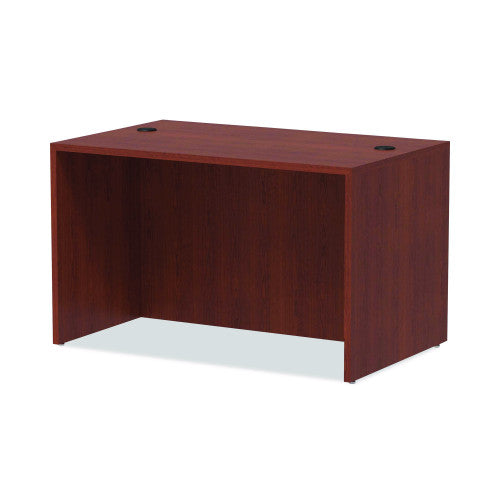 Alera Valencia Series Straight Front Desk Shell, 47.25" x 29.5" x 29.63", Medium Cherry (ALEVA214830MC)