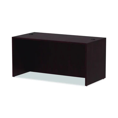 Alera Valencia Series Straight Front Desk Shell, 59.13" x 29.5" x 29.63", Mahogany (ALEVA216030MY)