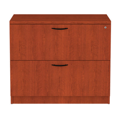 Alera Valencia Series Lateral File, 2 Legal/Letter-Size File Drawers, Medium Cherry, 34" x 22.75" x 29.5" (ALEVA513622MC)