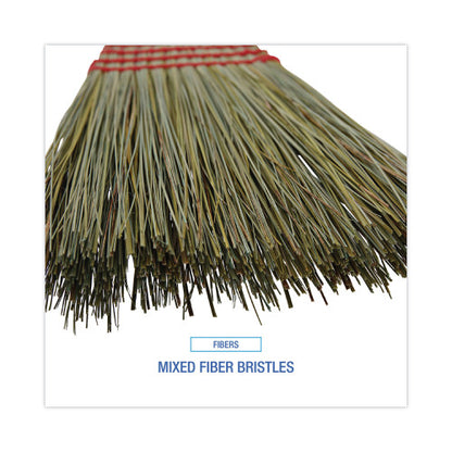 Boardwalk® Maid Broom, Mixed Fiber Bristles, 42" Wood Handle, Natural (BWK920YEA)